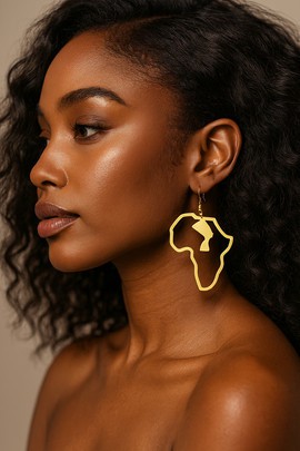 African Egyptian Earrings