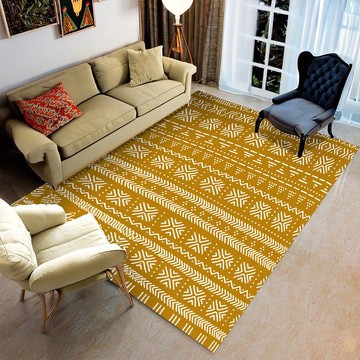 African Rug Carpet Mudcloth Print (LARGER SIZES AVAILABLE)