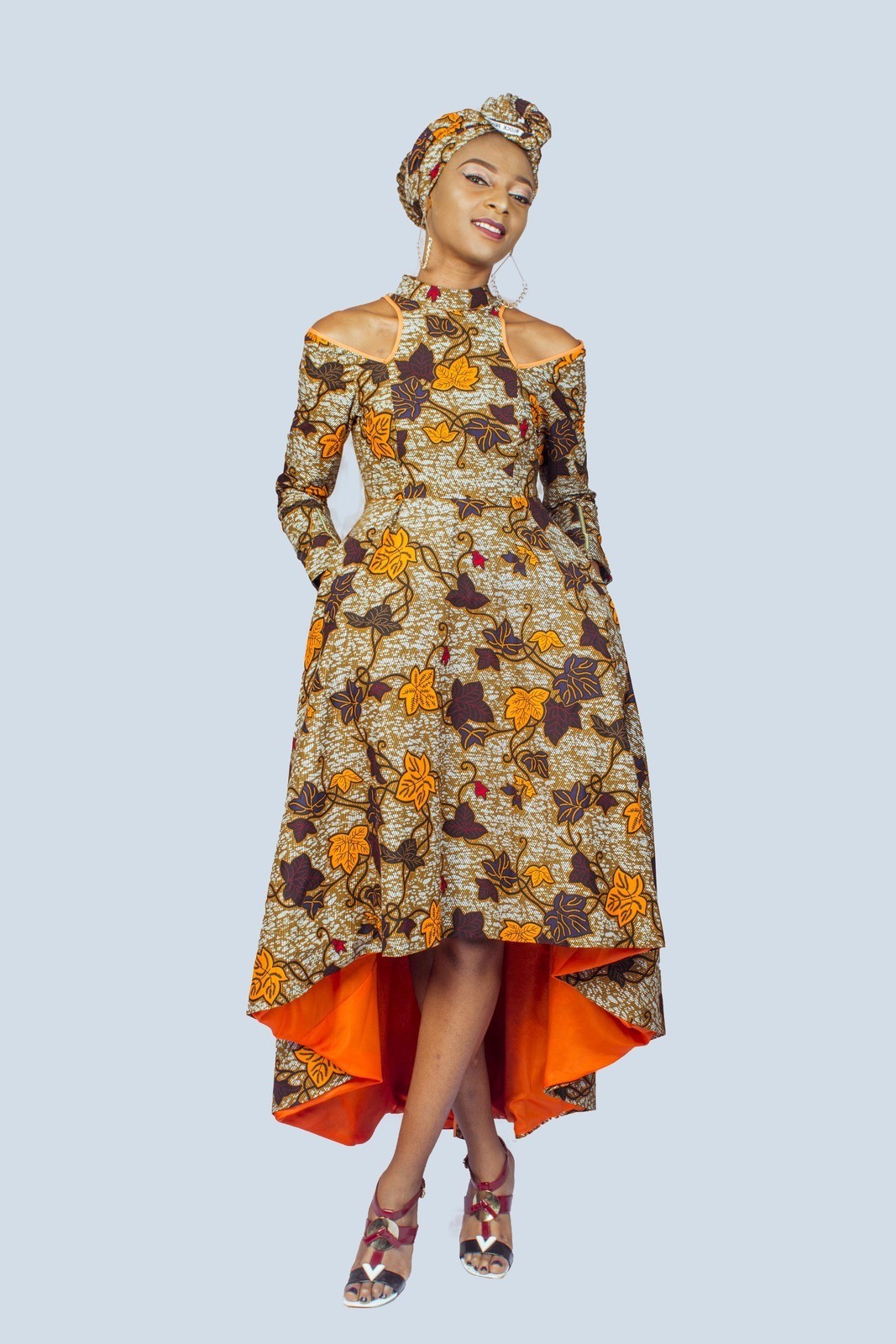 Ankara High Low Dress, African Print Dress, Ankara Dress, African Cloth - ANKA Ankara High Low Dress, African Print Dress, Ankara Dress, African Cloth - ANKA