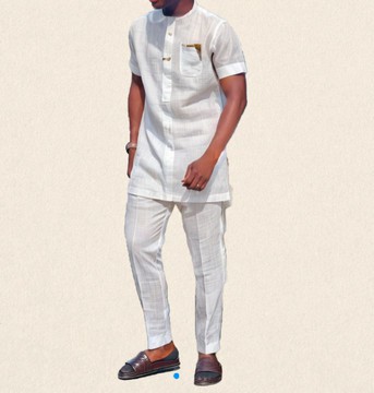 Men african suit kaftan African outfit, two piece men's suit jacket