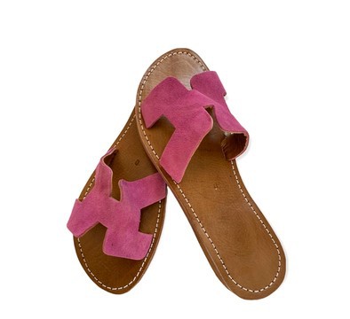 Sandale en cuir véritable haute qualité fait main mode femme