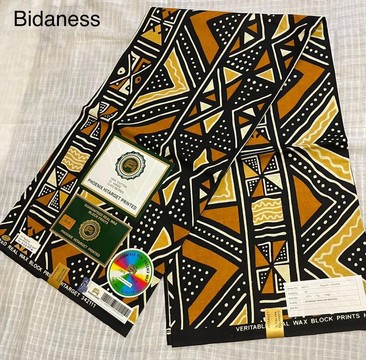 Wax fabric printed Bogolan 100% cotton