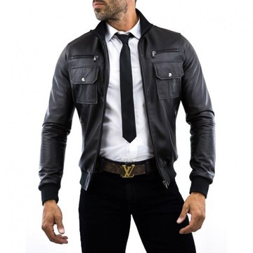 original high-end leather jacket