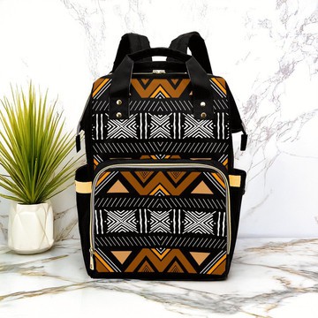 Afrocentric Backpack Geometrical Print | Afro Style | Diaper Bag
