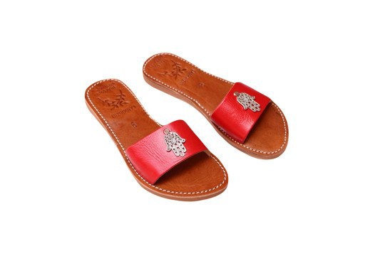 Real leather beach sandal