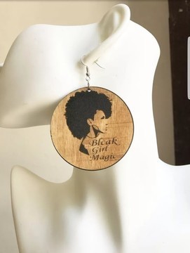 Black girl magic earrings