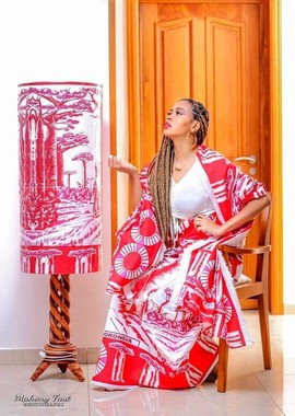 Traditional loincloth set "LAMBAOINE" /Madagascar