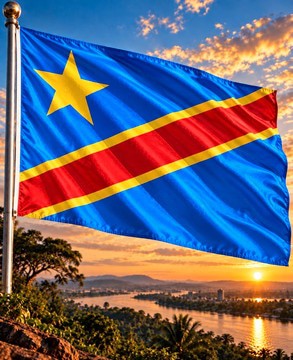 Drapeau la République démocratique du Congo