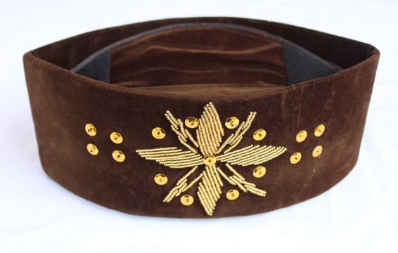 Beaded Velvet Cap, Igbo Velvet Cap, Fulani Hat, African Beaded Hat, African Cap, African Wedding Hat