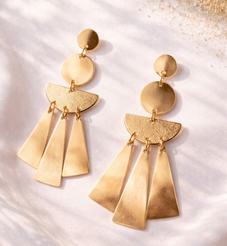 Very beautiful pairs of multiform geometric earrings