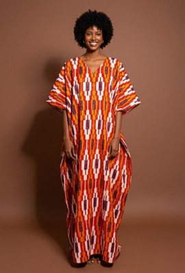 Elegant African Print Kaftan
