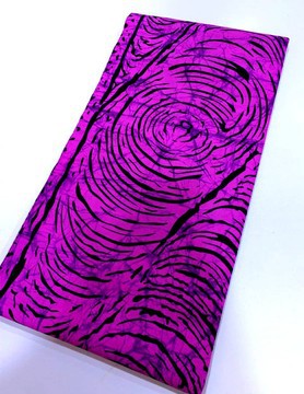 Tissu Ankara 100% coton (Violet/Noir)