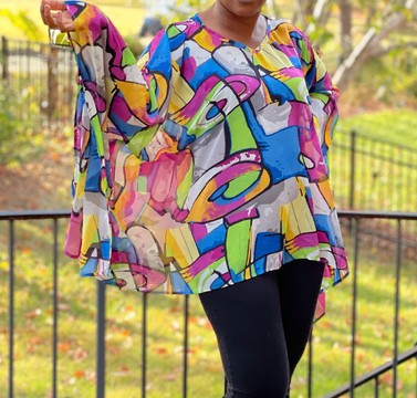 Multicolor Kaftan Top