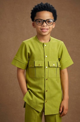Modern Classic Two-Pocket Shirt &amp; Trouser Set