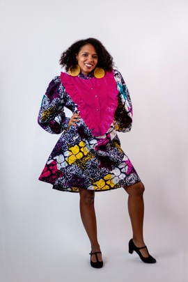 Ankara Flair Dress | Ankara Gown| Ankara Gown Style| Gifts For Her | Ankara Fabric
