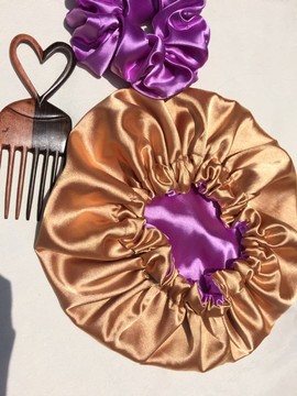 Reversible silk nightcap