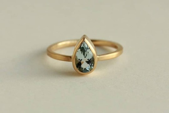Bague fine/bague délicate brillante/cadeau pour elle/bague de fiançailles 10 carats