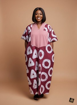 Le caftan Adire géométrique Zahra