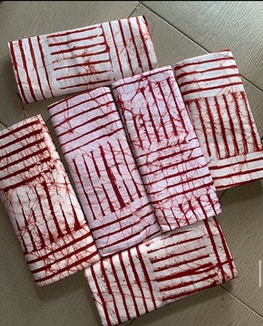 Handmade Batik, Adire 5 yards, African Cotton Batik, Nigerian Tie Dye, Mali Kampala