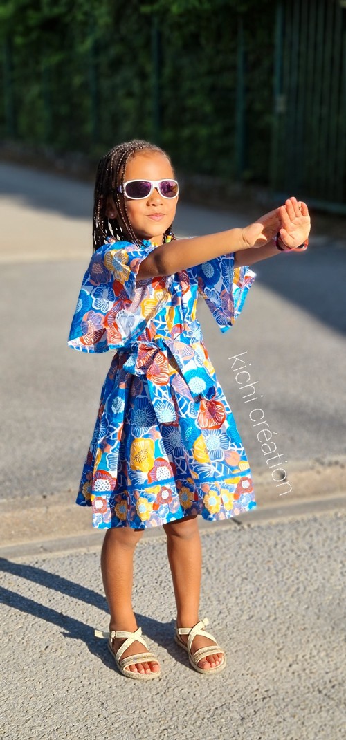 Little girl's dress Alice blue by kichi-creation - Dresses and Girl Set -  ANKA