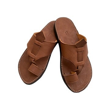 Sandale en vrai cuir Marron mode homme de très haute qualité