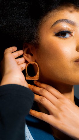 Magnifiques boucles d'oreilles «Bera»