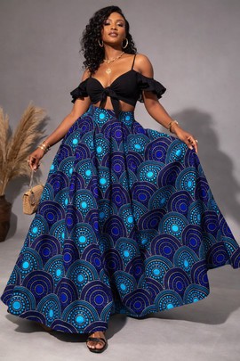 Buy African maxi skirts | High waist ankara prints skirts - ANKA