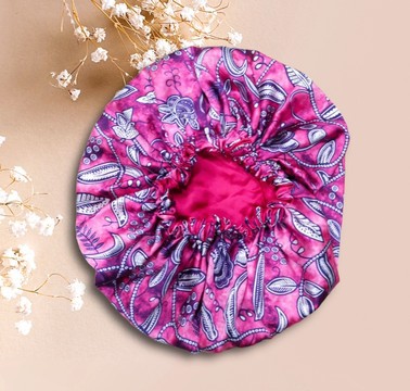 Reversible silk beanie / satin nightcap / hair accessories for women
