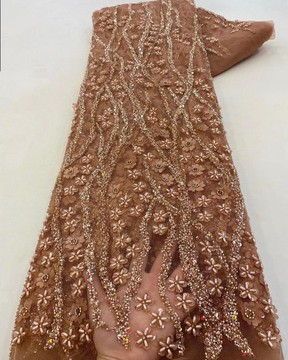 Beaded lace, fabric for wedding, lace for wedding dress, lace (5 yards)