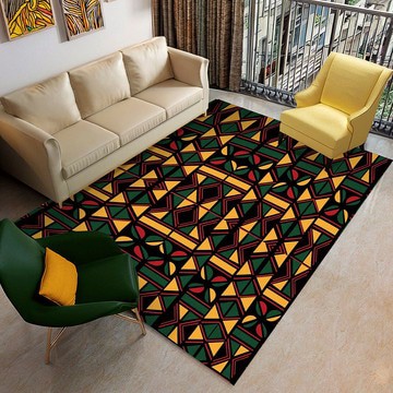 Design African Tribal Rug Traditional Print Carpet (LARGER SIZES AVAILABLE)
