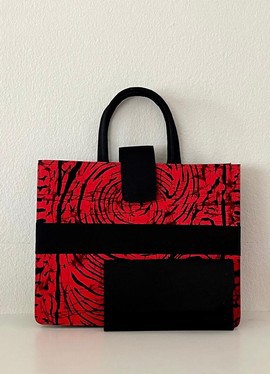 Abimbola Maxi Bag (Red)| Ankara Bag| Gifts For Her| Gifts For Mom| Ankara Fabric Bag