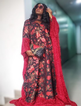 Miana Luxury Woman Flower Boubou For Weddings/Special occasions/Plus Size