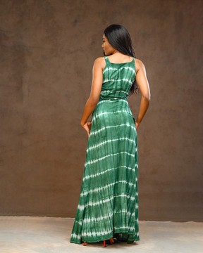 Robe portefeuille kavi vert