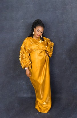 DABIRI BUBU DRESS - GOLD