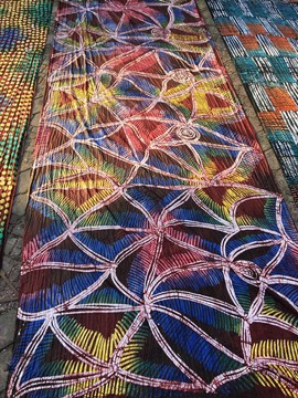 African Adire Eleko/ Handmade Nigerian Adire/ Quality Batik Fabric/  100% cotton/ Tie Dye Kampala1
