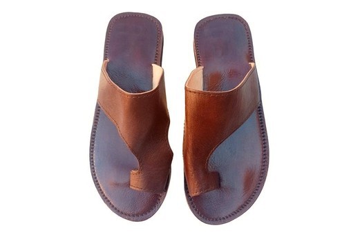 Men's sandal in genuine leather