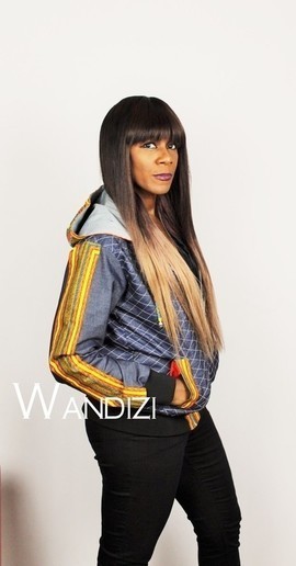 Jeans and Dashiki Hooded Jacket, Dashiki jacket, Jeans Hoodie Jacket, Unisex Jacket, Dashiki hoodie