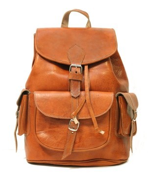 Very good quality handmade original real leather backpack
