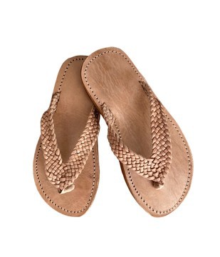 Sandale en cuir véritable haute qualité fait main mode femme