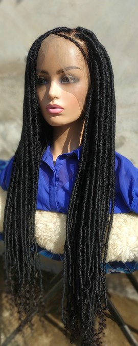 Braids wig,wig for black women,  goddess faux locs,free shipping
