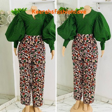 Mix and match African print Jumpsuit, ankara women jumpsuit, African romper