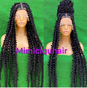 Butterfly braids wig on full lace