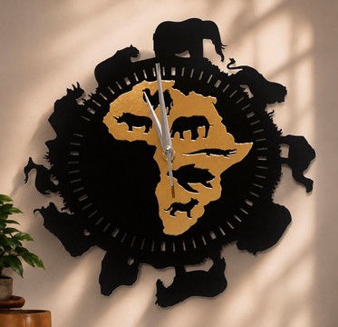 Horloge murale africaine