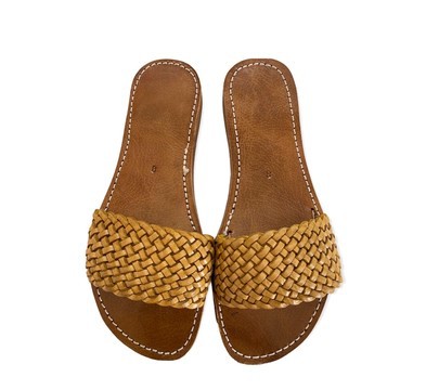 Sandale en cuir véritable haute qualité fait main mode femme