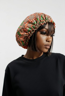 Reversible silk beanie / satin nightcap / hair accessories for women