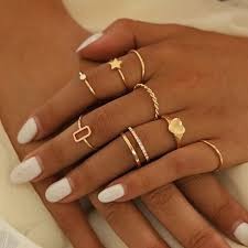 9pcs Stacking rings/gift rings/sleek dainty rings