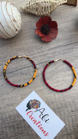 Creole earrings in Wax 💎