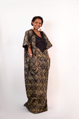Tiwa Long Kaftan/ Boubou | Rich Aunty Tye and dye| African style Gown|Gifts For Her