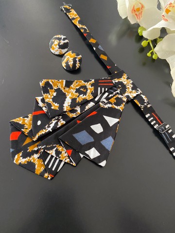 “Tribal” crawax and earrings set
