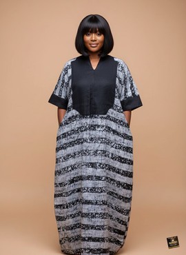 Robe longue Biola en batik